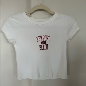 Brandy Melville (John Galt) Small NewPort Beach T-Shirt